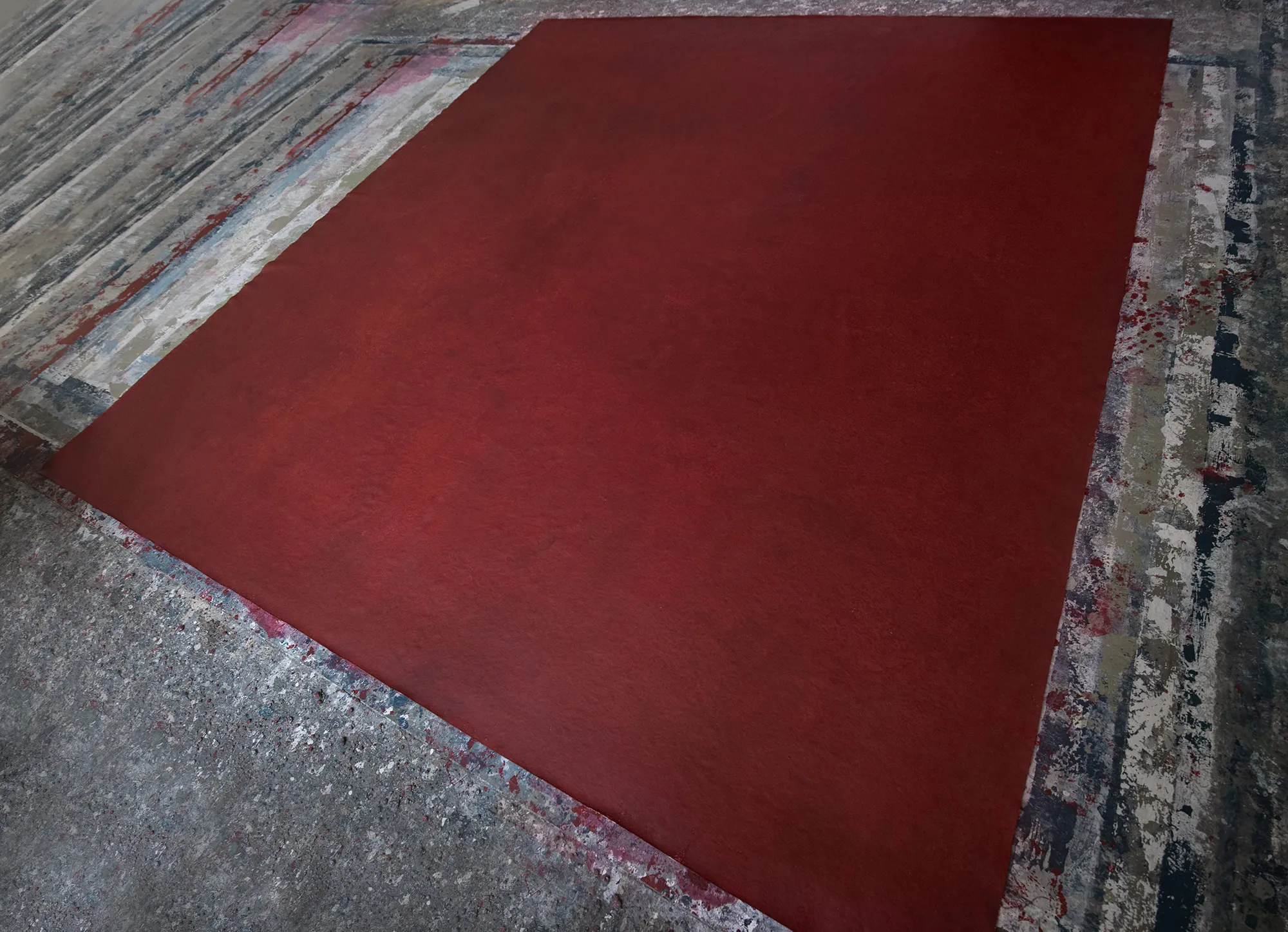 red-backdrops Red hand painted canvas backdrop for photography.