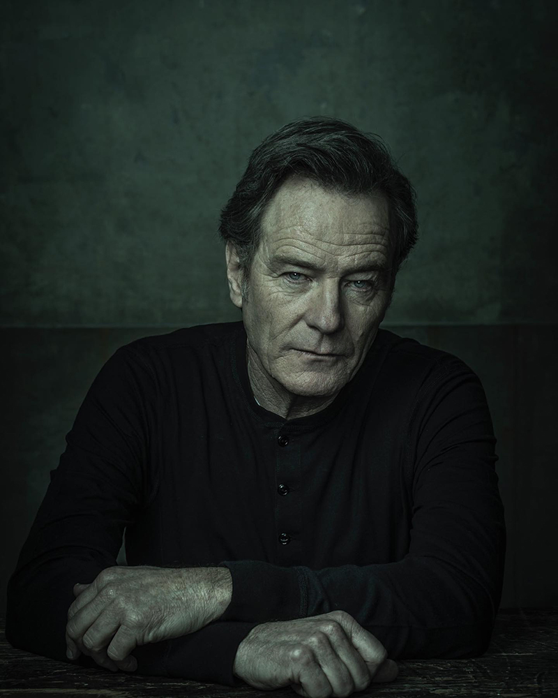 hand-painted-photography-backdrops-3 Olive textured hand painted photo studio backdrop. Suitable for portrait and fashion photography. Portrait of Bryan Cranston by Dan Winters